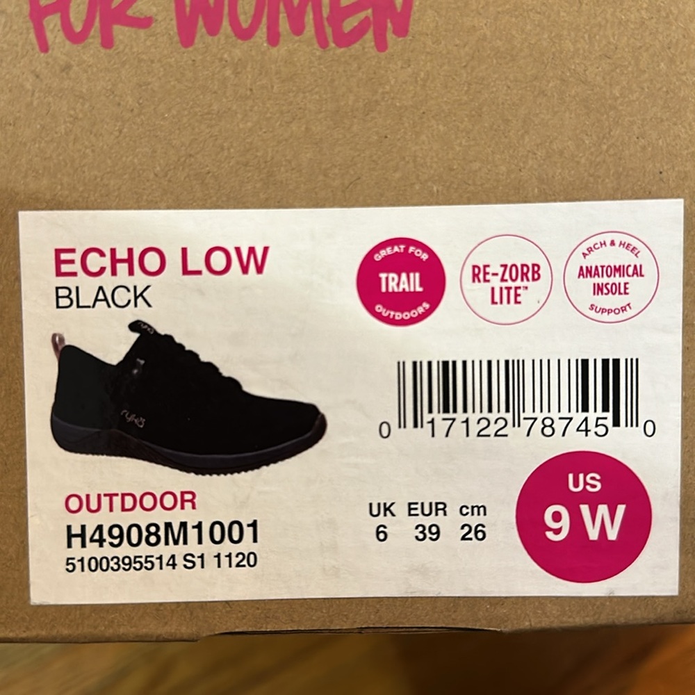 Ryka Echo Low black 9W - Picture 3 of 4